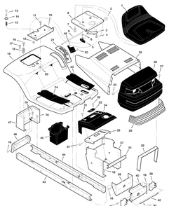 Part Location Diagram of 094210E700 Murray Dash
